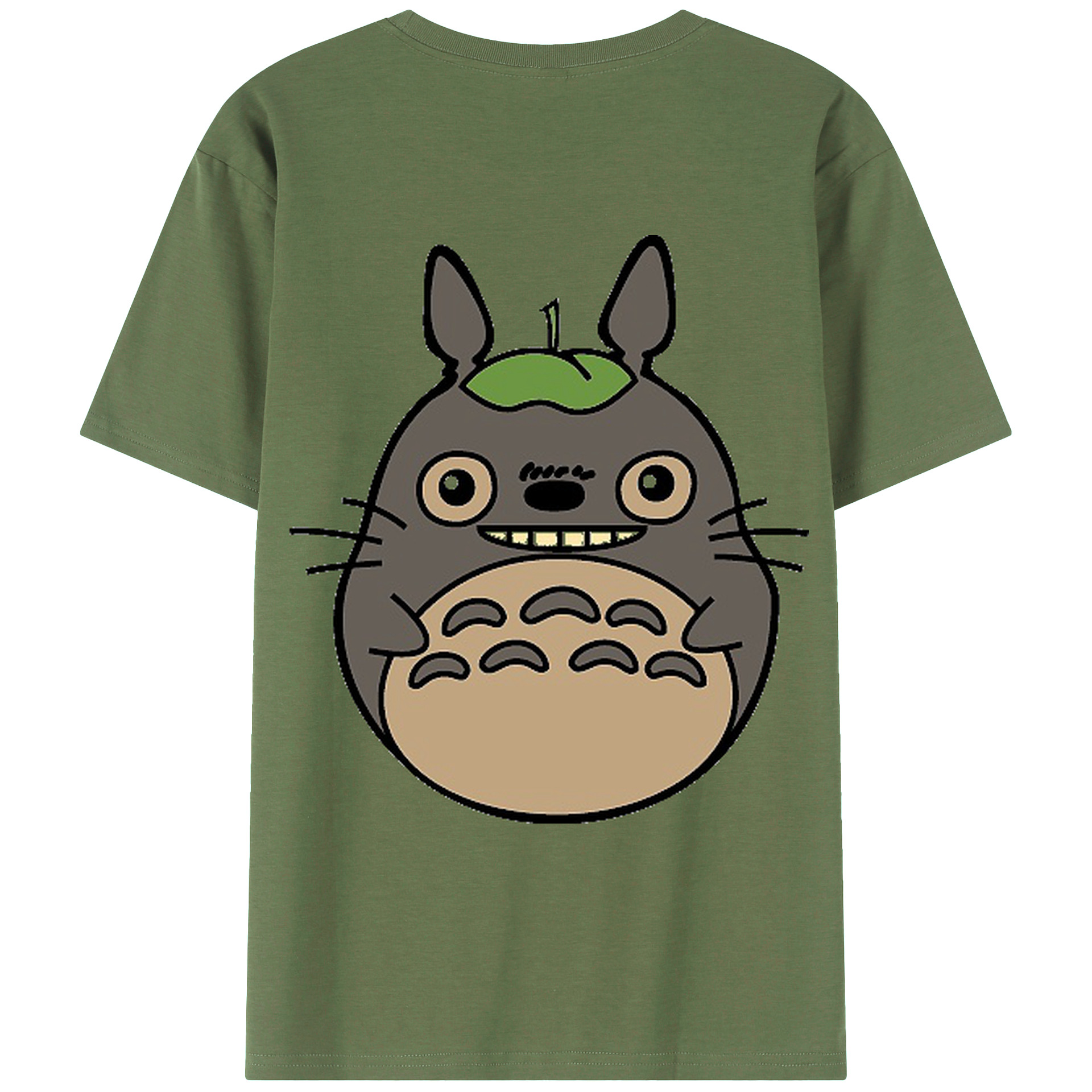 （画像用） となりのトトロ 草壁メイ 草壁サツキ My Neighbor Totoro Satsuki Kusakabe Mei Kusakabe 綿100％ メンズ半袖Tシャツ（バックプリント） 通気性